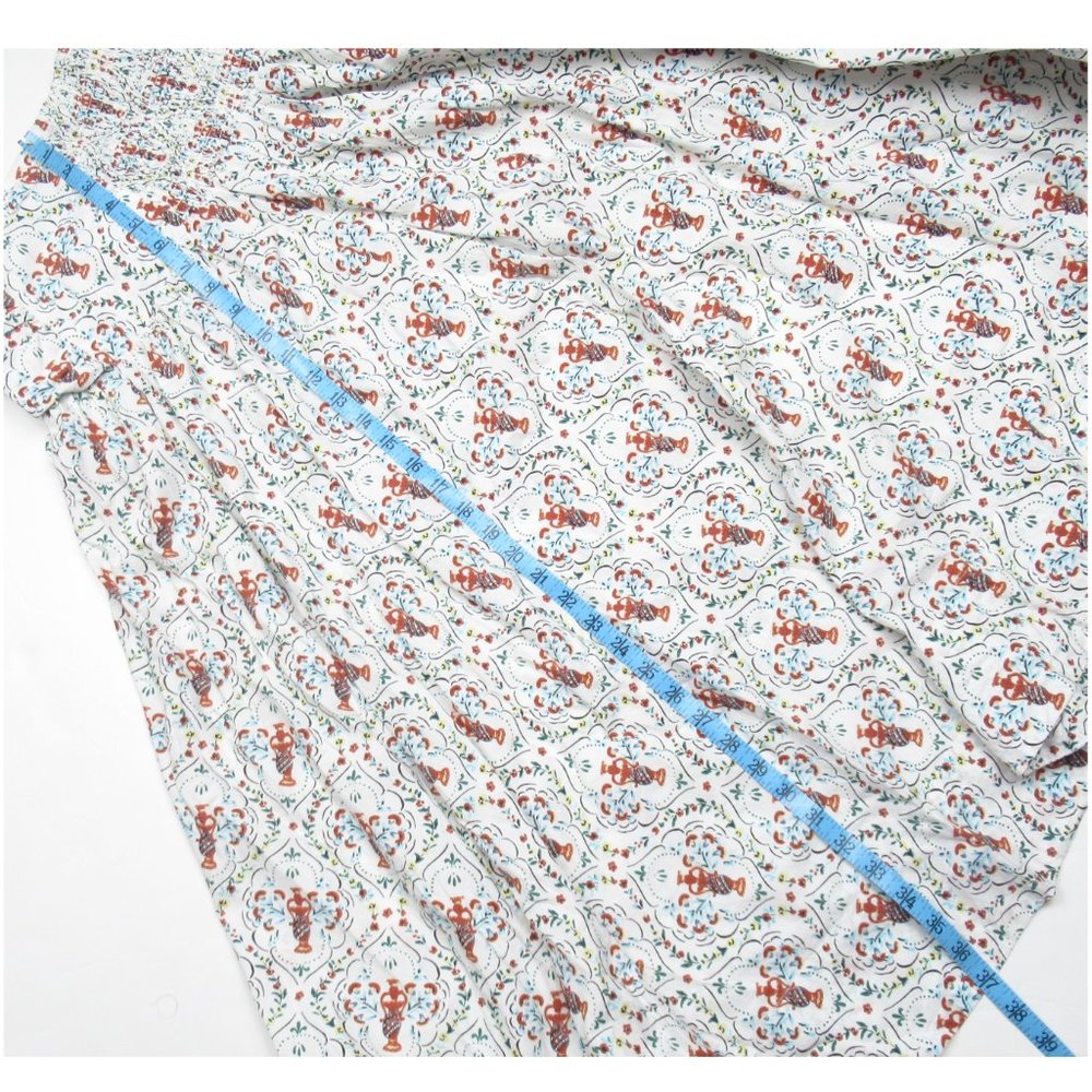 By Anthropologie Poplin Tie-Front Side-Slit Skirt Oyster White - Small - Picture 5 of 10